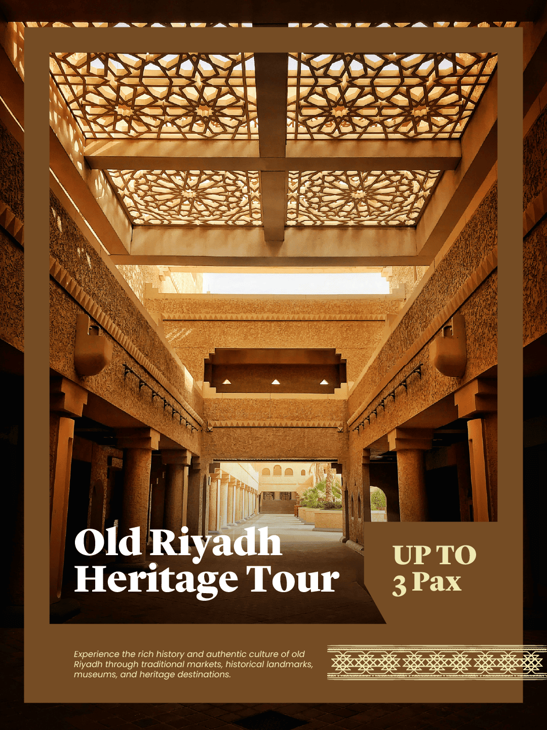 Old Riyadh Heritage Tour ( up to 3 pax)